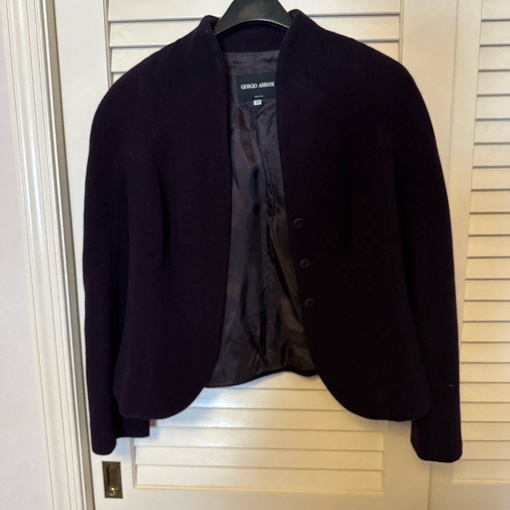 Giorgio Armani Women's Deep Purple Blazer